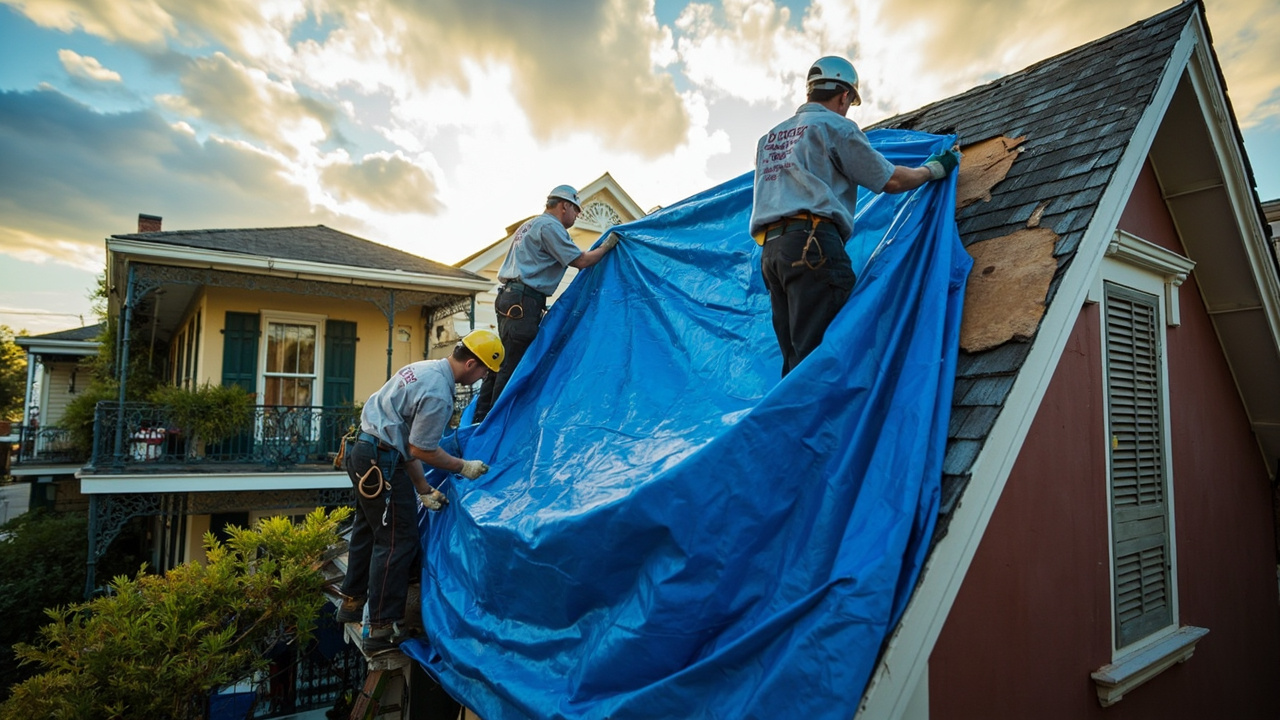How We Secure Emergency Tarps to Withstand Tropical Weather