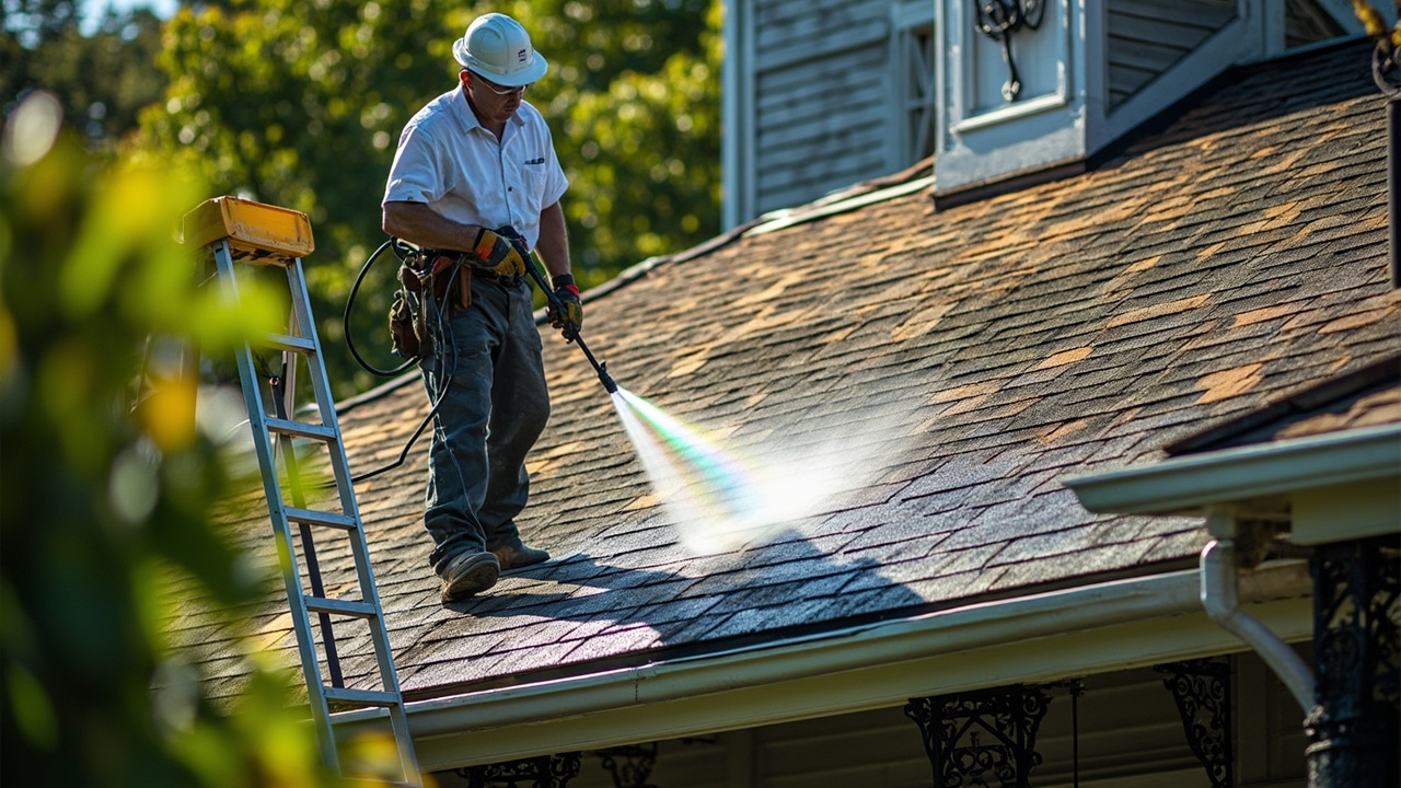 How Professional Roof Cleaning Eliminates Algae Without Destroying Shingles