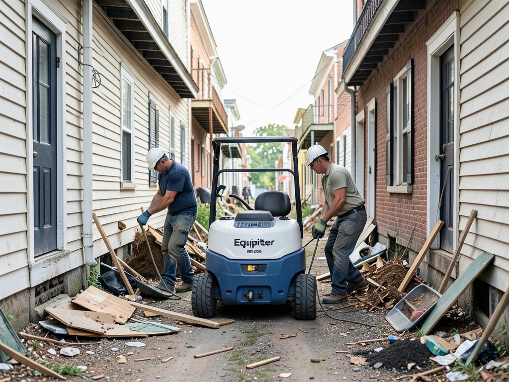 How we handle roof repairs in tight alleyways betw