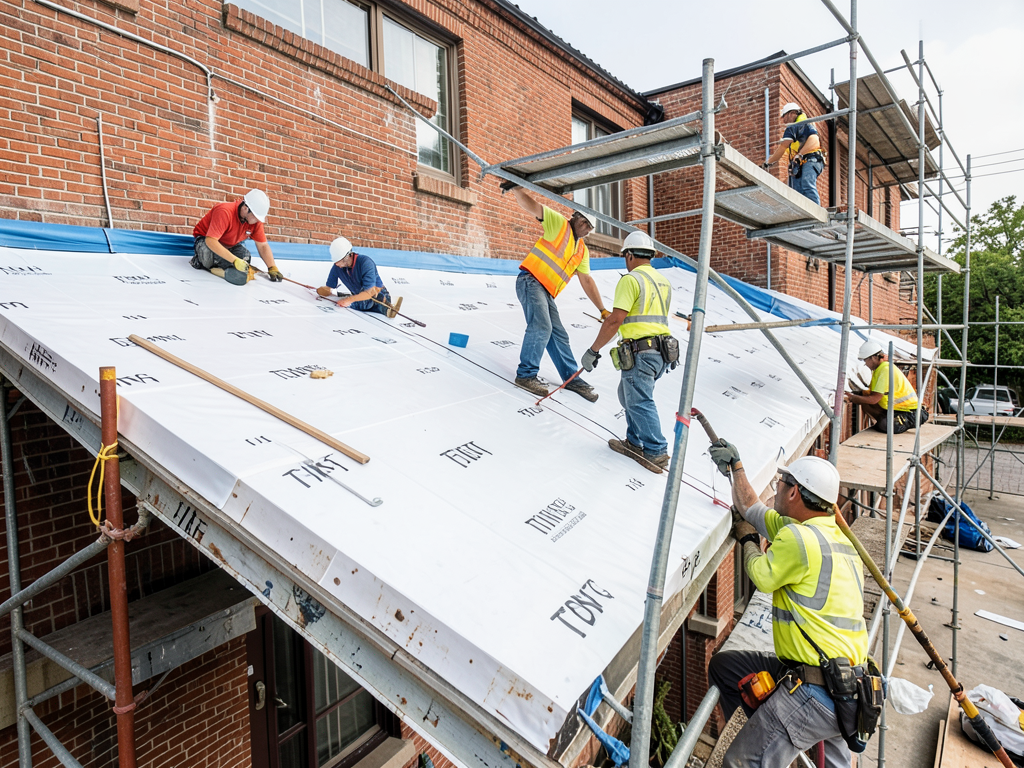 Replacing the flat roof on your uptown multi famil